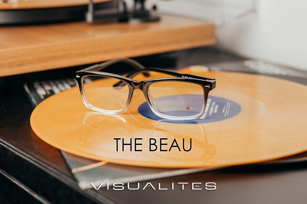 picture of new lightweight Beau reading glasses from Visualites