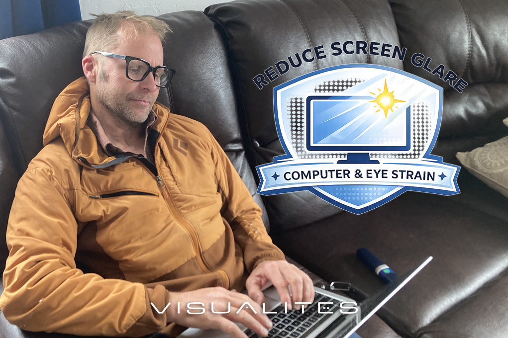 Blog post on reducing screen glare in your reading glasses lead image