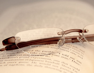 Visualites 2 rimless half frame reading glasses