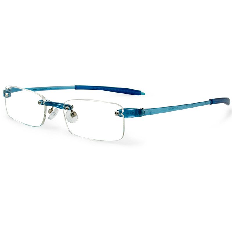 Sky Blue rimless reading glasses for women