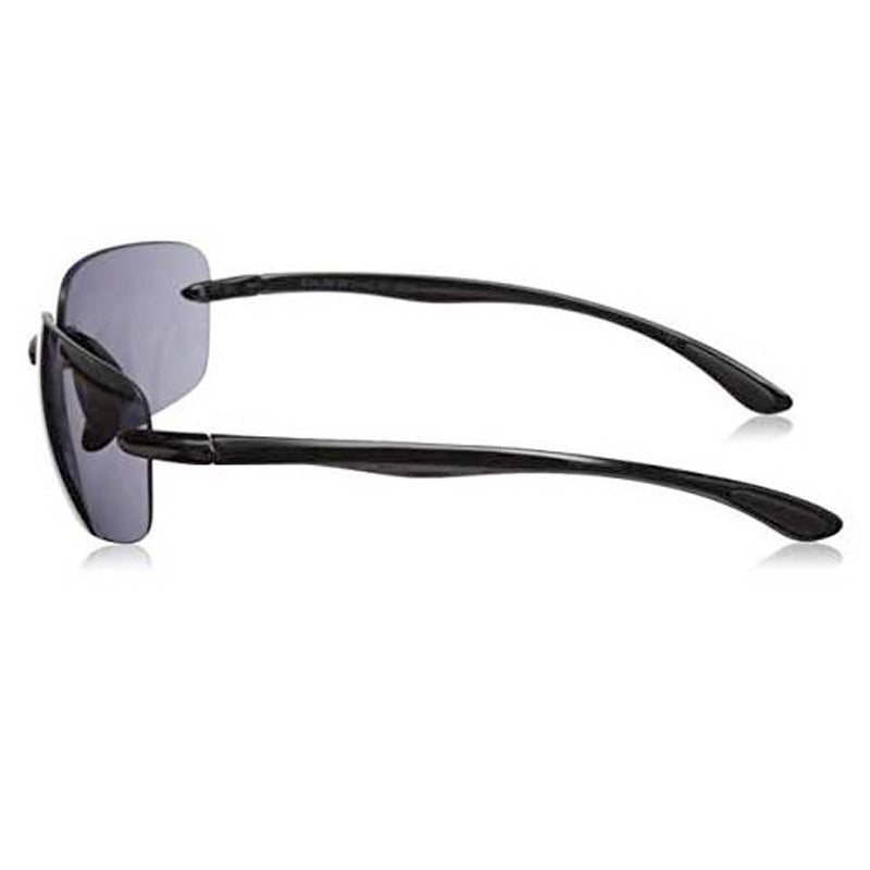 VSR1 Black Quality Rimless Sun Reading Glasses in Black Side View