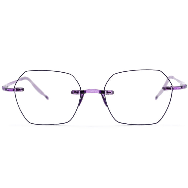 Sleek frameless reading glasses Adore in lilac – comfortable all‑day wear