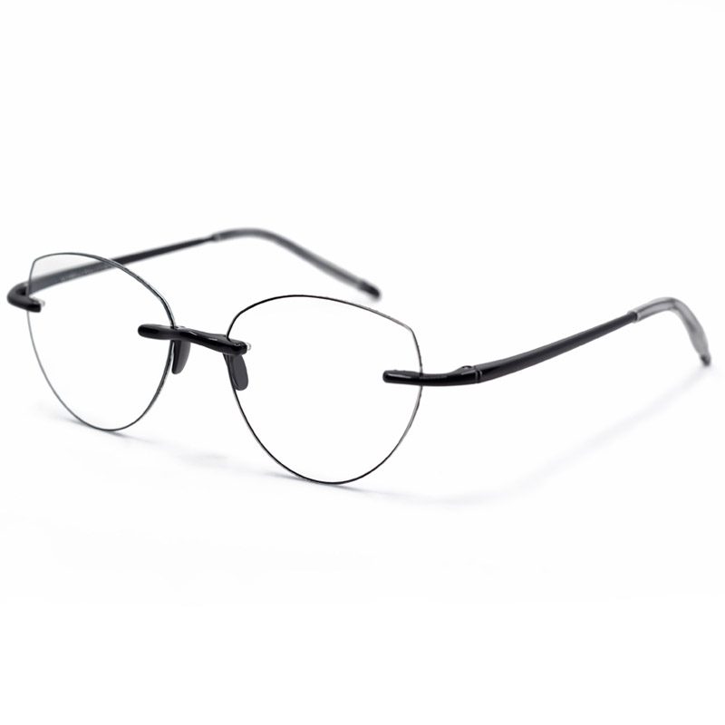 Visualites Amour Lightweight Reading Glasses With Progressive Lenses In Black
