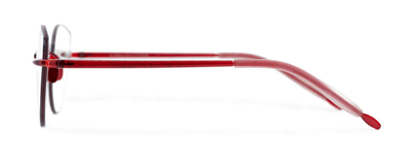 Minimalist rimless reading glasses Amour with silicone temple non‑slip fit