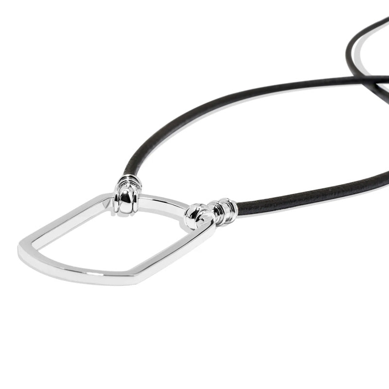 LaLoop black leather dog tag reading glasses carrier
