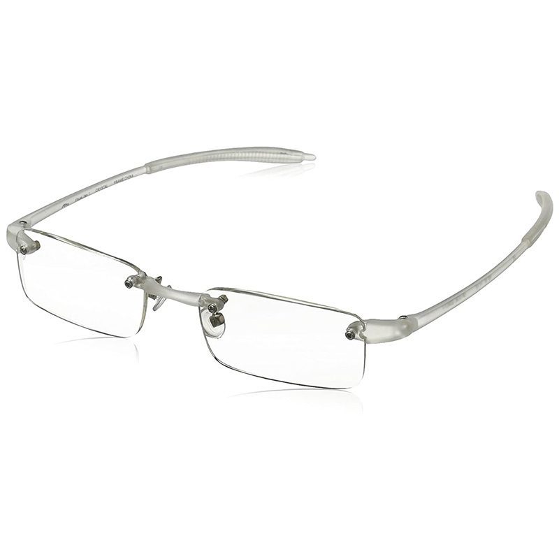 Crystal color fashion rimless reading glasses