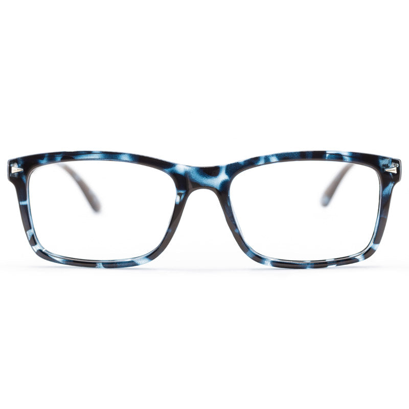 Beau blue tortoiseshell readers for work