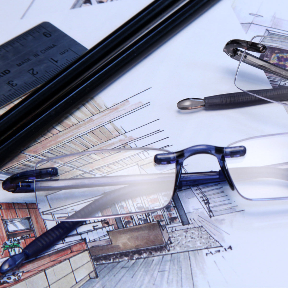 Lightweight Quality Reading Glasses: Rimless Designs | Visualites
