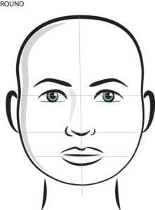 Round face shape 